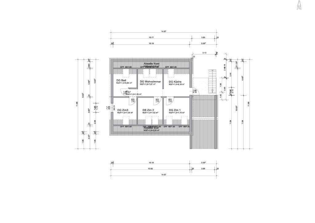Moderne Ferienwohnung Fuer Familien Im Dachgeschoss Bosau Exterior photo